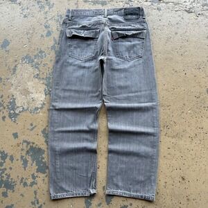 Levis 559 Relaxed Straight‎ Jeans Mens 33x30 Gray Faded Y2K Denim Flap Pocket